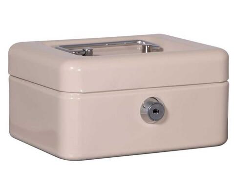 Cofre Dinheiro Com Bandeja 13 Beje